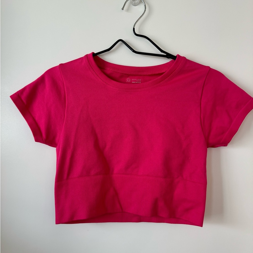 Aerie offline cropped tee